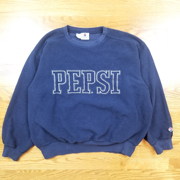 Vintage Other - VTG 90's Pepsi Embroidered Spell Out Logo Crewneck